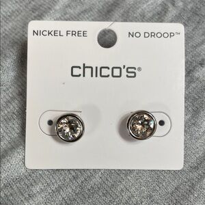 Chico's Sparkling Silver Earrings
